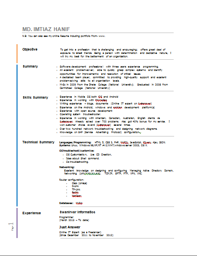resume